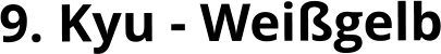 9. Kyu - Weißgelb